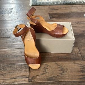 Kork-ease ankle strap wedges